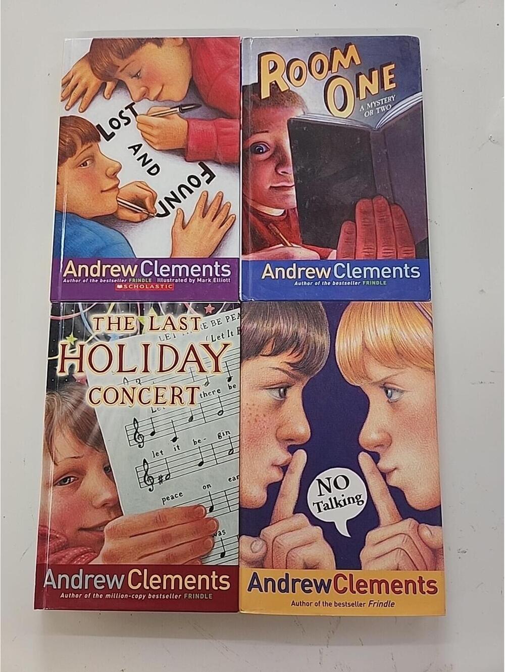 No Talking Andrew Clements Room One Lost & Found Last Holiday Concert Hardcover